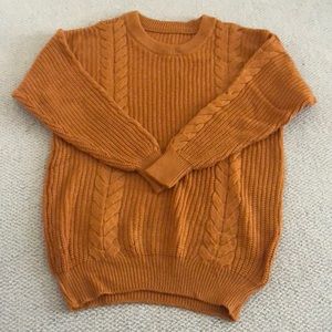 Rust tunic sweater